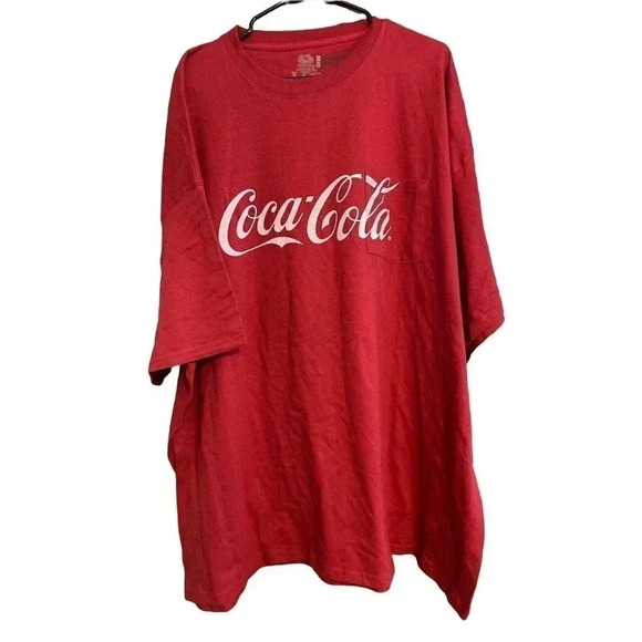FRUIT OF THE LOOM COCA COLA RED TEE SIZE 4 X - Picture 1 of 3